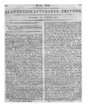 Les siècles littéraires de la France etc. Ed. par N. T. LeMoyne DesEssarts. (Beschluß der im vorigen Stück abgebrochenen Recension.)