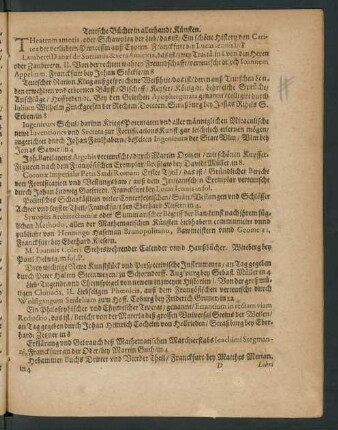 Teutsche Bücher in allerhandt Künsten.