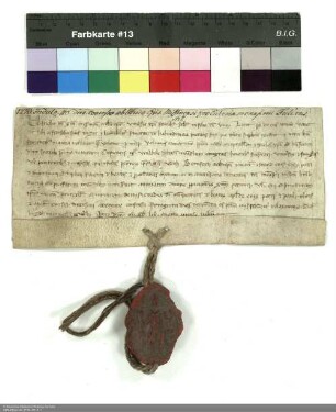 Indulgenzbrief Withegos [I. von Furra], Bischof von Meißen, für das Stift Fulda