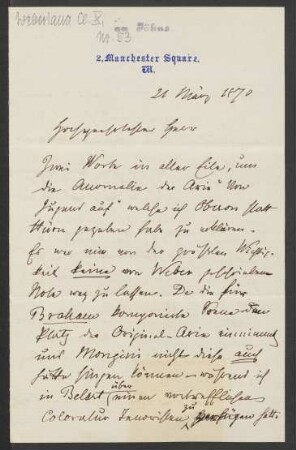 Brief an Friedrich Wilhelm Jähns : 21.03.1870