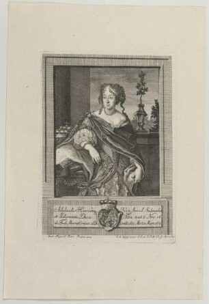 Bildnis der Adelaidis Henrietta Vict. Amad., Kurfürstin von Bayern