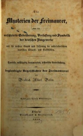 Die Mysterien der Freimaurer