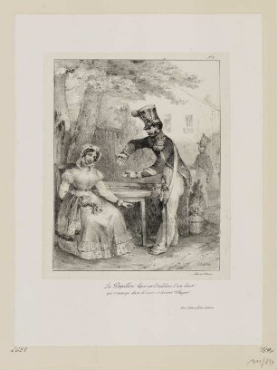Schmetterling, Blatt 3 der Folge "Lithographisches Album"