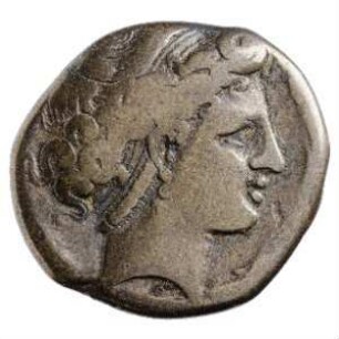 Münze, Didrachme, ca. 325 - 241 v. Chr.