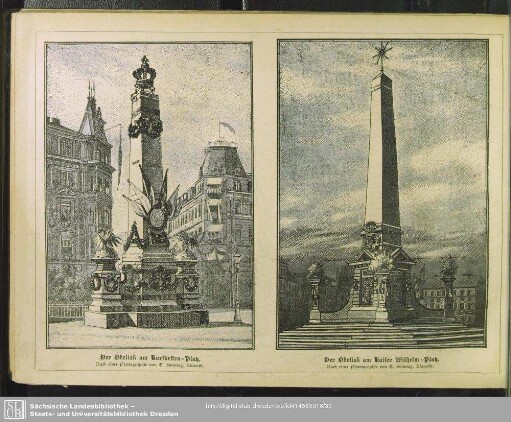 Der Obelisk am Kurfürsten-Platz - Der Obelisk am Kaiser Wilhelm-Platz