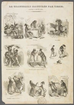 La Grammaire illustrée par Cham. Cinquième et dernière lecon.