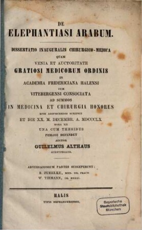 De Elephantiasi Arabum