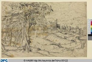 Landschaft mit dem barmherzigen Samariter