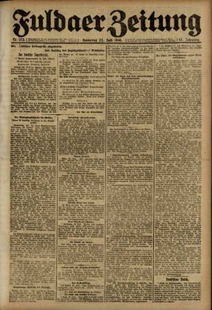 Ausgabe vom Samstag, den 27. Juli 1918.