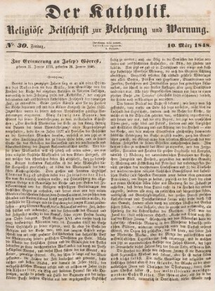 121-123 Zur Erinnerung an Joseph Görres : Fortsetzung