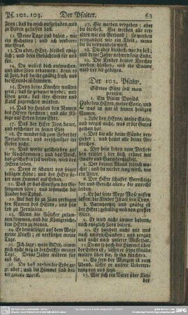 Der 103. Psalm