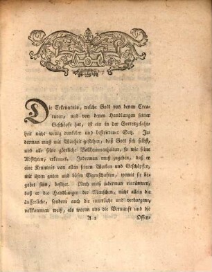 Schrift- und Vernunftmäßige Gedanken über die Uebereinstimmung der Vorhersehung Gottes mit der Freyheit des Menschen : bey Gelegenheit des den 2. Nov. 1762. zwischen Frankreich und Spanien, Engelland und Portugall geschlossenen Friedens
