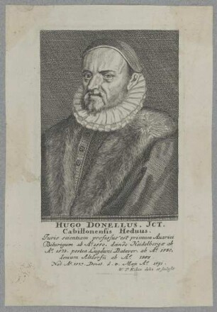 Bildnis des Hugo Donellus