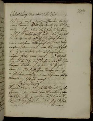 Lauenburg 3. - 4. Februar 1710