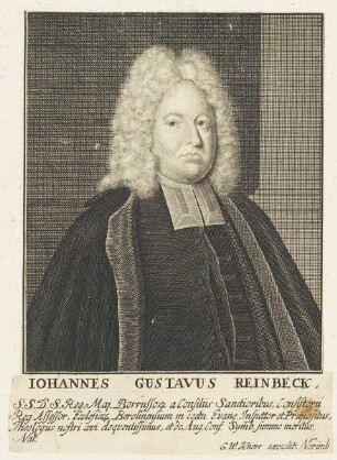 Bildnis des Iohannes Gustavus Reinbeck