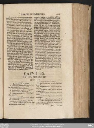 Caput IX. De Commerciis.