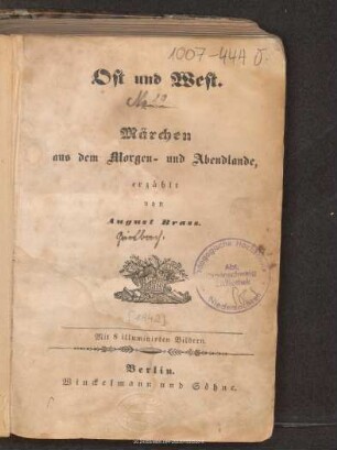 Ost und West : Märchen aus dem Morgen- und Abendlande