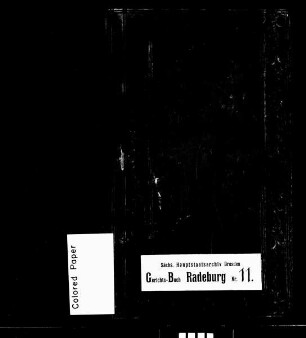 Konsensbuch von Bärwalde (bei Radeburg)