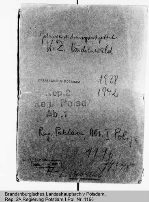 Transportzettel für die Beförderung von Gefangenen nach dem KZ Buchenwald
