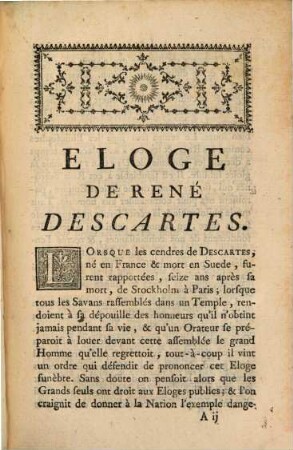 Eloge de René Descartes