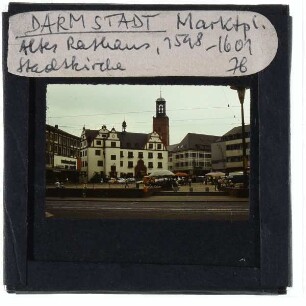 Darmstadt, Altes Rathaus,Darmstadt, Stadtkirche