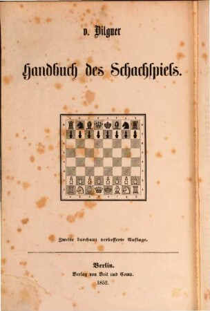 Handbuch des Schachspiels