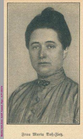 Porträt von Martha Voß-Zietz