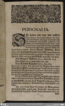 Lebenslauf : Personalia