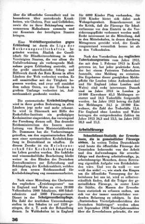 Krebsbekämpfung [Gesundheitsfürsorge]