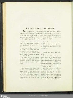 Wie man Kunstgeschichte schreibt