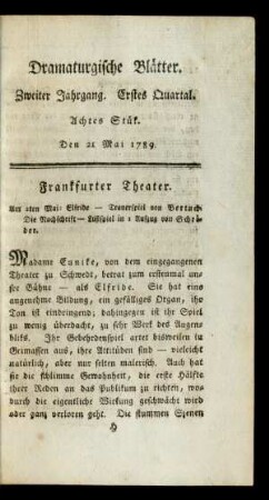Achtes Stük