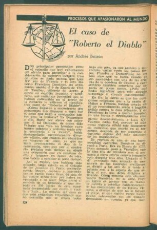 El caso de "Roberto el Diablo" : Procesos que apasionaron al mundo