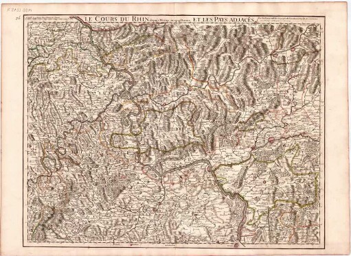 Le Cours Du Rhin depuis Worms, jusqua Bonne, Et Les Pays Adjacens