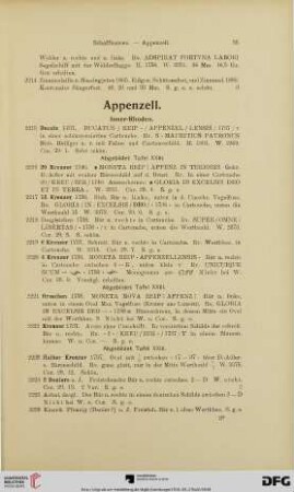 Appenzell  (Nr. 2215-2235)