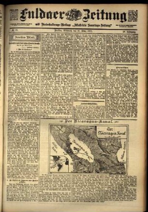 Zweite Ausgabe vom Mittwoch, den 20. März 1901.