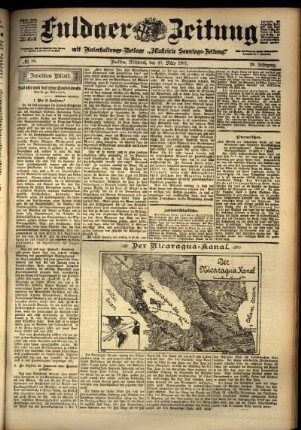 Zweite Ausgabe vom Mittwoch, den 20. März 1901.