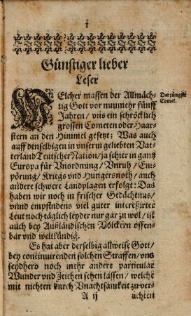 Weiterer Bericht Von der Fliegenden Liecht-Kugel, welche den 7. Novembris, Jüngsthin, am hellen Himmel erschienen : Sampt einem Kupfferblat ...
