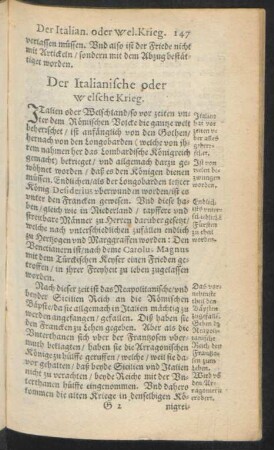 Der Italianische oder welsche Krieg