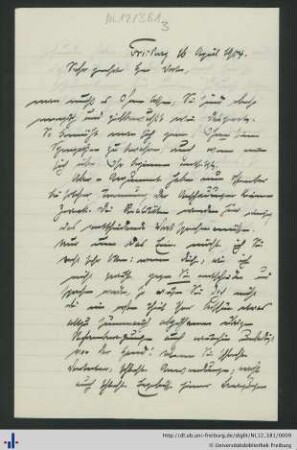 Brief vom 16.04.1904.
