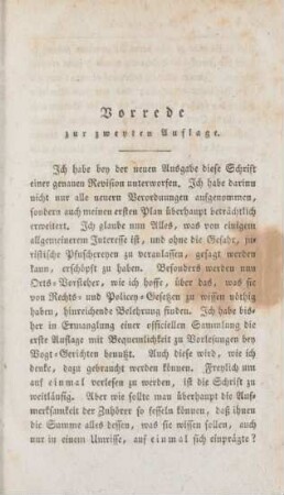 Vorrede zur zweyten Auflage