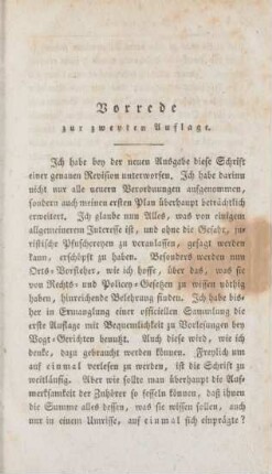 Vorrede zur zweyten Auflage
