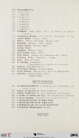 Verschiedenes (Nr. 626-634)