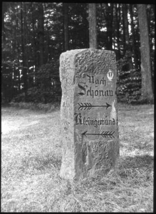 Wegweiser am Ruhstein