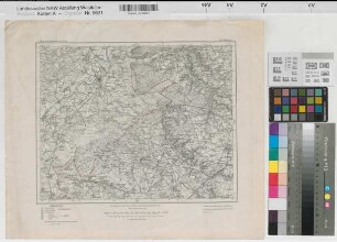 Deutsches Reich Karte des Deutschen Reiches Nr. 402 Erkelenz 1896 1 : 100 000 28 x 34 Kartographische Abteilung der Preußischen Landesaufnahme Benkhausen