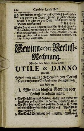Gewinn- oder Verlust-Rechnung.
