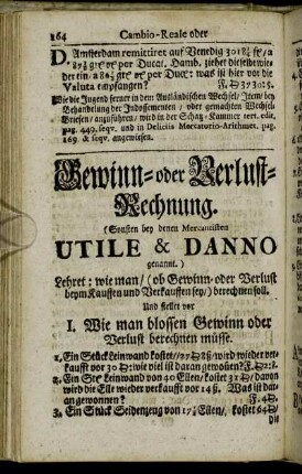 Gewinn- oder Verlust-Rechnung.