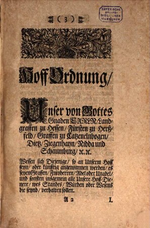 Hoff-Ordnung