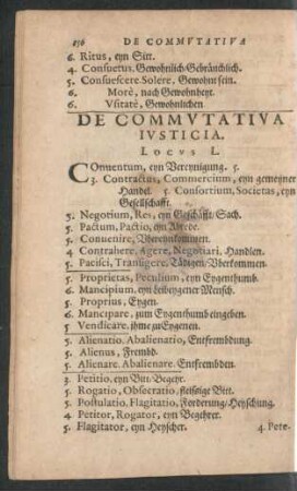 De Commutativa Iusticia. Locus L.