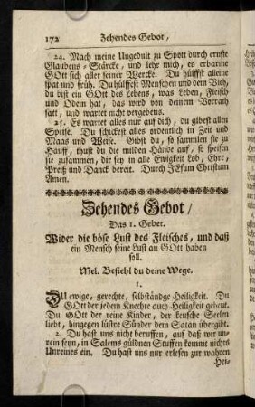 172-189, Zehendes Gebot