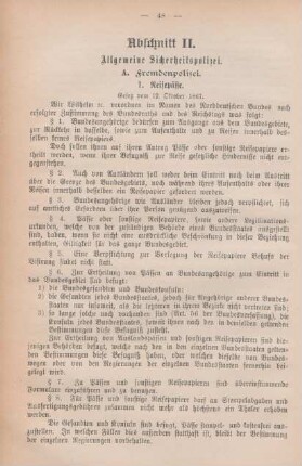 Abschnitt II. Allgemeine Sicherheitspolizei